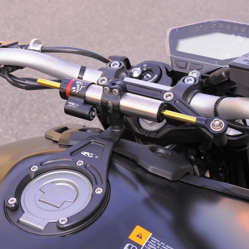 \ Amortecedor de direção estabilizador ajustável da motocicleta universal para yamaha yzf r3 r25 r1 r6 r125 yzfr15 v2 v3 cnc alumínio
