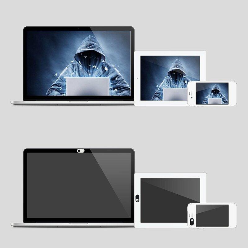 6PCS Universal Web Cam Abdeckung Shutter Magnet Slider Kunststoff Kamera Abdeckung für IPhone PC Laptops Handy Objektiv Privatsphäre sticke