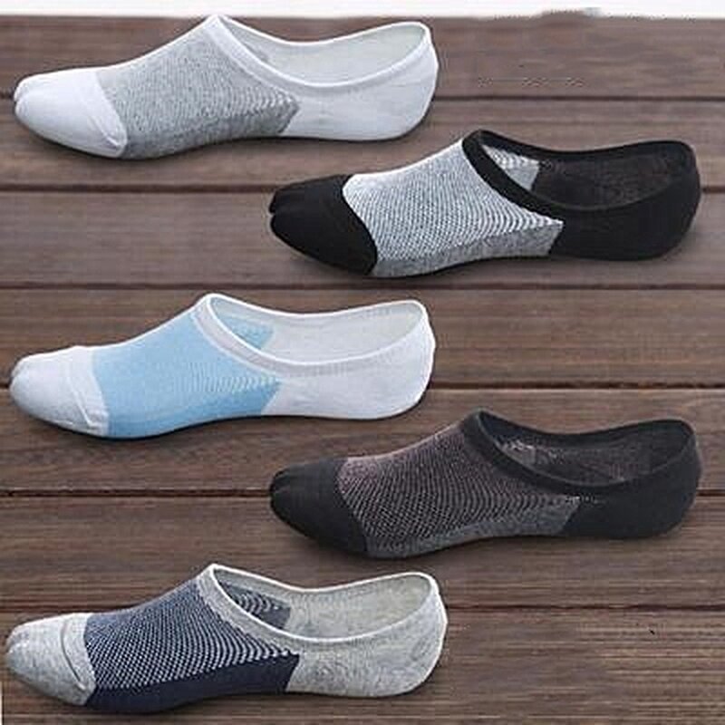 10 pairs summer no show socks slippers  breathable silicone non-slip high quality short socks mesh breathable socks Ankle socks