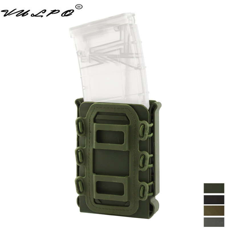 Vulpo Tactische 5.56Mm 7.62Mm Magazine Pouch Molle Riem Fast Bevestig Carrier Holster 5.56 7.62 Snelle Mag Pouch