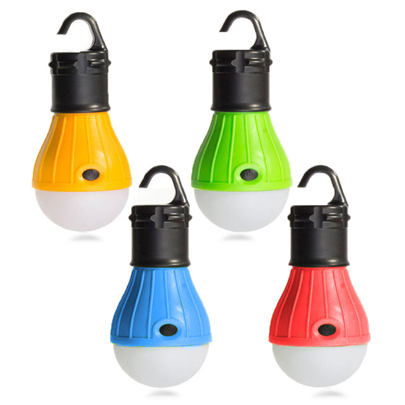 Lampada a LED portatile lampadina da campeggio luce di emergenza con gancio appeso tenda da campeggio lanterna da campeggio impermeabile