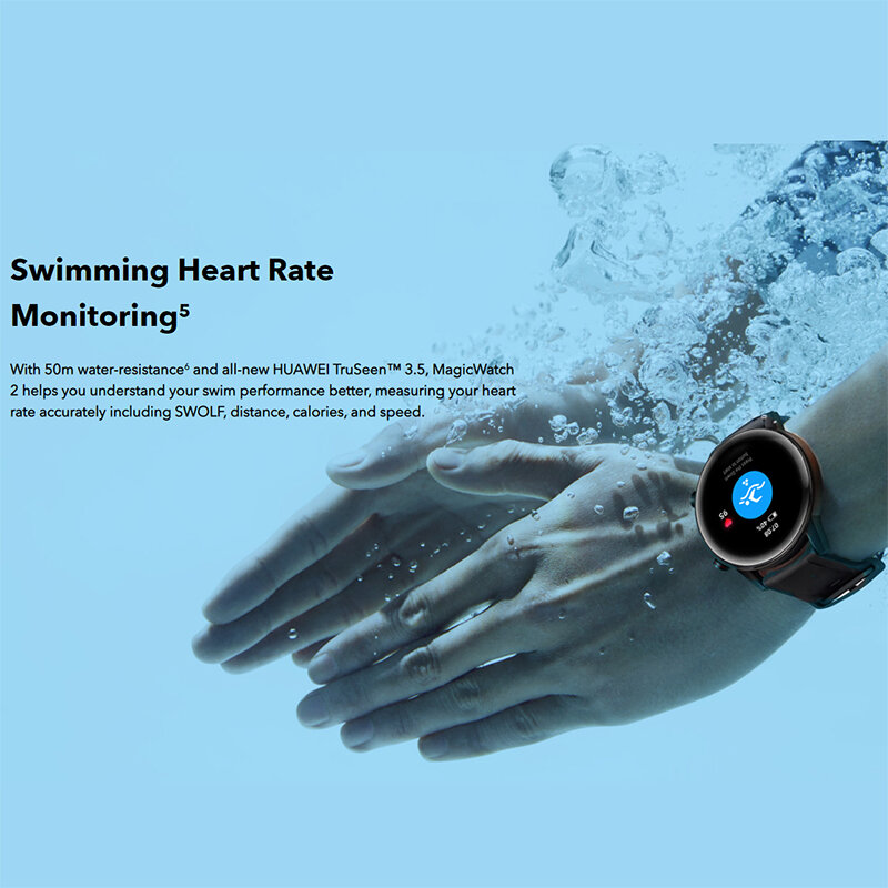 글로벌 버전 Honor Magic Watch 2 42MM 스마트 워치 혈액 산소 Spo2 SmartWatch 전화 안드로이드 ios를위한 심장 박동 추적