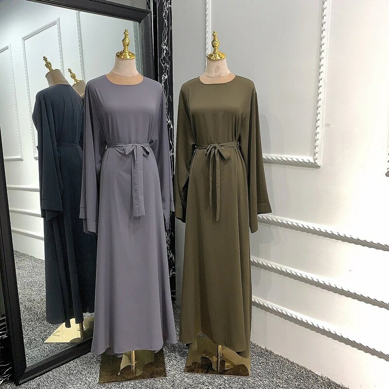 Abaya Dubai Turki Arabic Muslim Hijab Kaftan Islam Pakaian Pakaian untuk Wanita Vestidos Jubah Musulman De Mode Oman