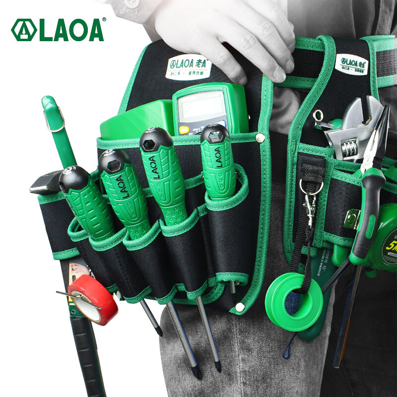 LAOA-Multi-Function Saco De Armazenamento, Oxford Cloth Waist Pack, Hardware Repair Tool, chave de bolso, Alicate, Eletricista Belt, Household