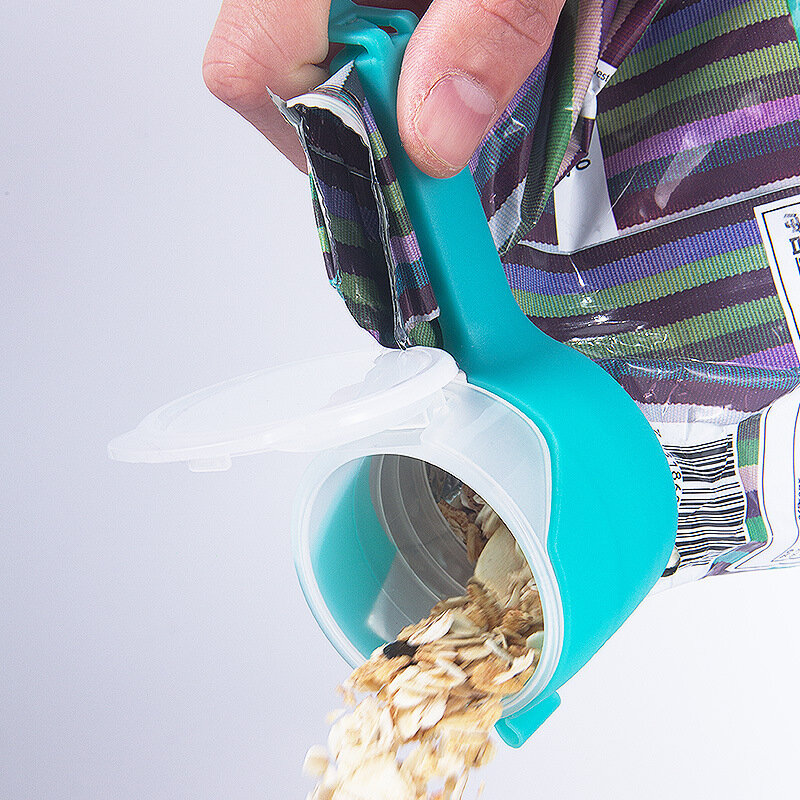 4 szt. Zgrzewacz do plastikowych torebek uszczelnienie wlać przechowywanie żywności klips do torebek klips do zamykania torebek z żywnością efekt zacisk narzędzia kuchenne