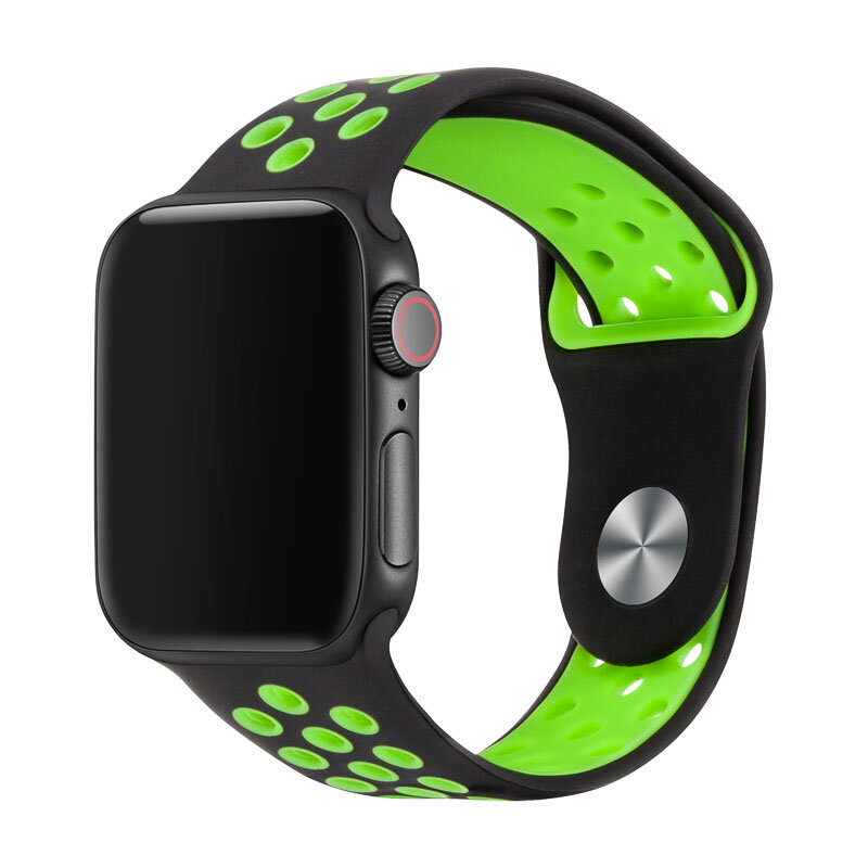 Ремешок для часов Apple Watch, 44 мм, 42 мм, силиконовый спортивный ремешок для Apple Watch 4, 38 мм, 40 мм, Сменные ленты 81010
