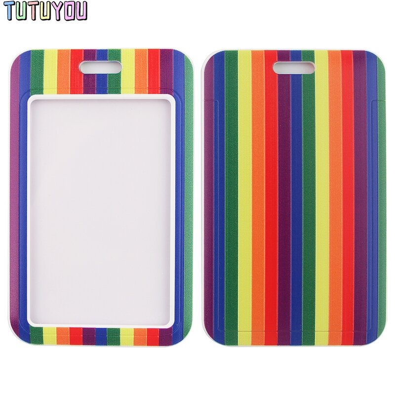 Cuerda de arcoíris para teléfono móvil, cordón creativo Gay, insignia de identificación, accesorios de correas para el cuello, PC2465, 1 ud.
