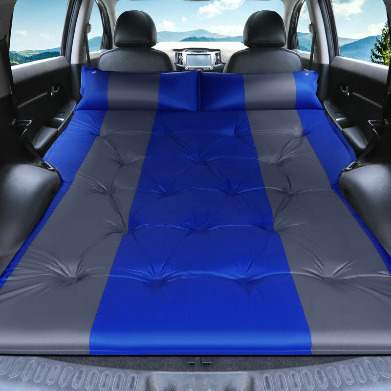 Car Automatic Inflatable Moisture-Proof Breathable Mattress Trunk Double Headrest Sleeping Self-Driving Air Bed