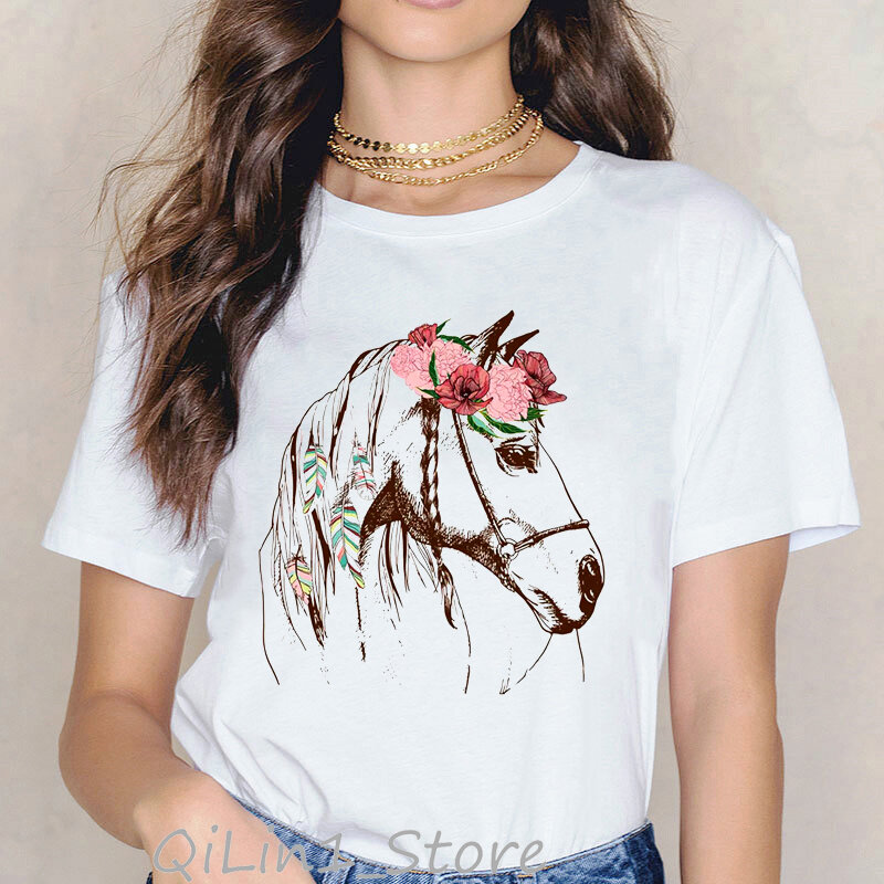 Camiseta blanca con estampado de animales para mujer, blusa con estampado de dibujos animados de oso perezoso