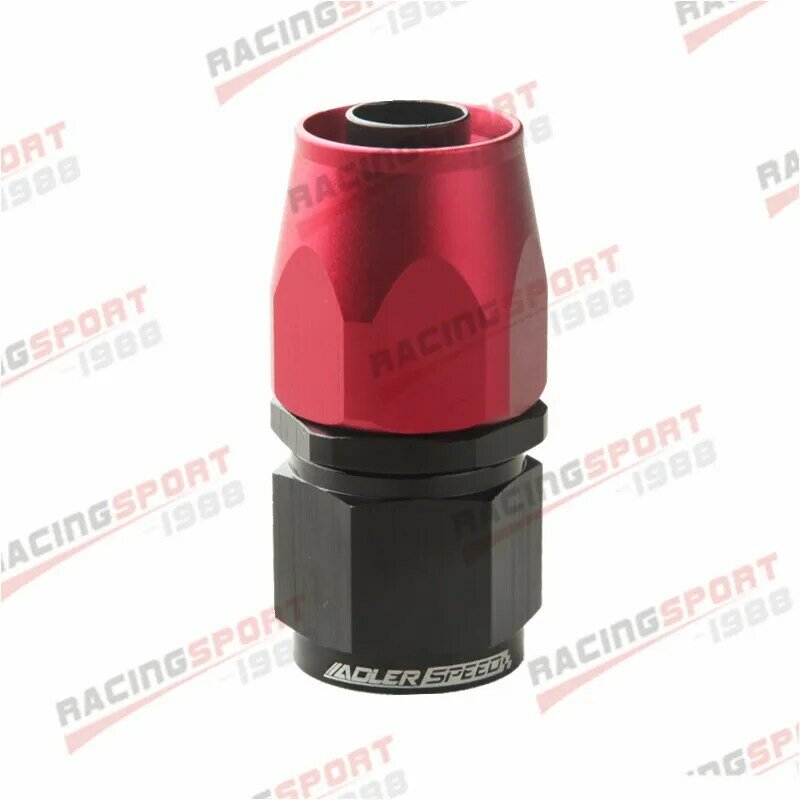 ADLER SPEED Universal AN4  Straight  Oil Fuel Swivel  Fitting Oil Hose End Adaptor Kit Black/Red-Blue/Red-Black/Silver