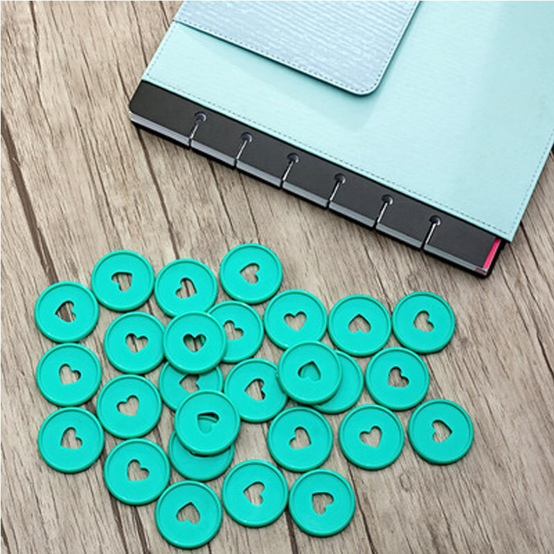 1 stücke 24MM DIY Bindung Dics Pilz Binder Ring Notizblock Kunststoff Lose-blatt Kunststoff Disc Schnalle Papier Clip ring Binder