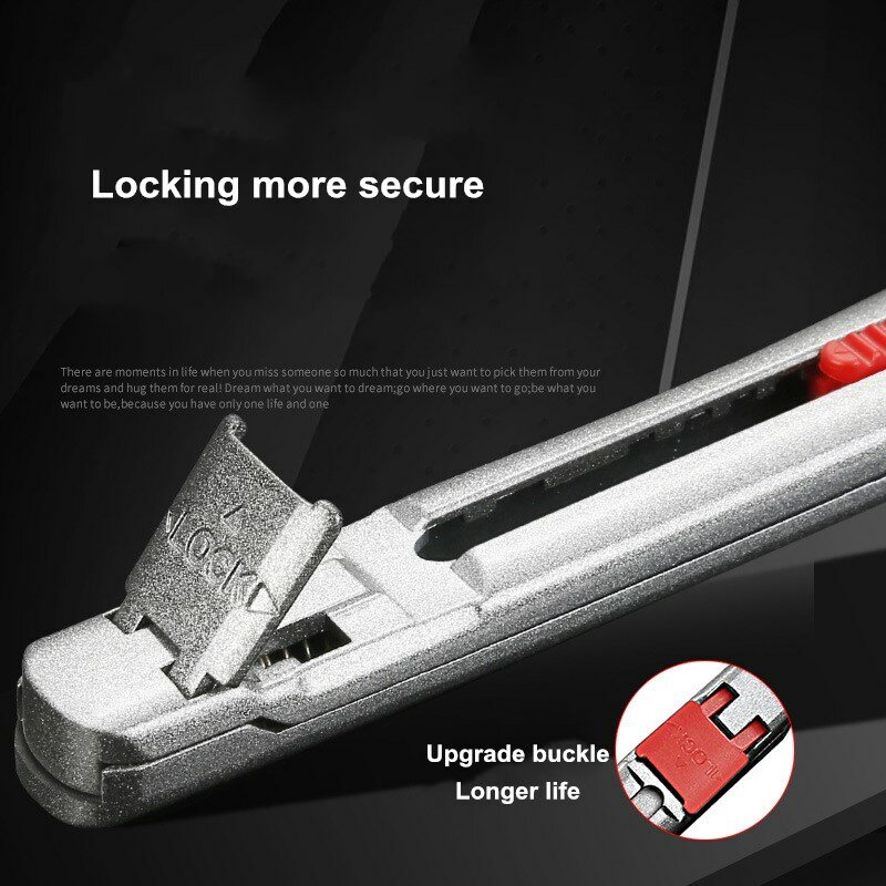 Alta qualidade liga de zinco conjunto de faca utilitário gravura caixa aberta ofício faca multifuncional pequeno metal faca papelaria