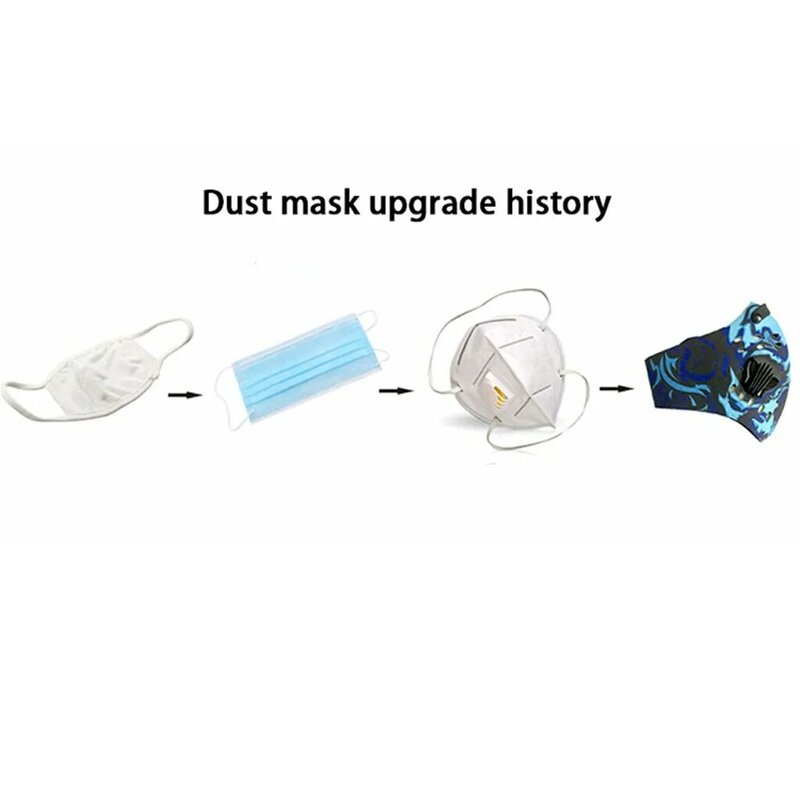Moda facemask substituição filtros 20 pçs filtro de carbono ativo à prova poeira para malha pm2.5 proteção facemask halloween cosplay