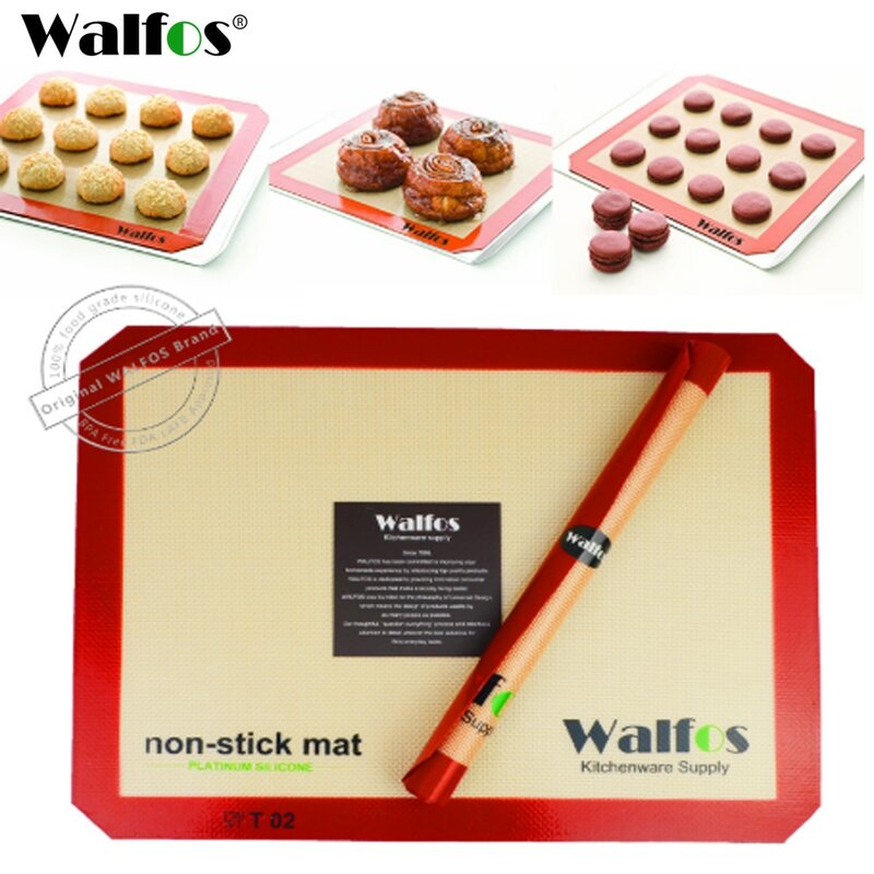 WALFOS Brand Baking Sheet Liner Tapete de silicone antiaderente para bolachas Tapete de pastelaria antiaderente para bolachas Ferramenta de cozinha