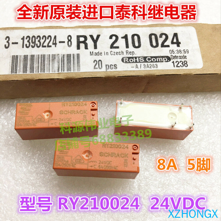 Ry21024 24VDC 8A 5 pies de RY210024 24VDC