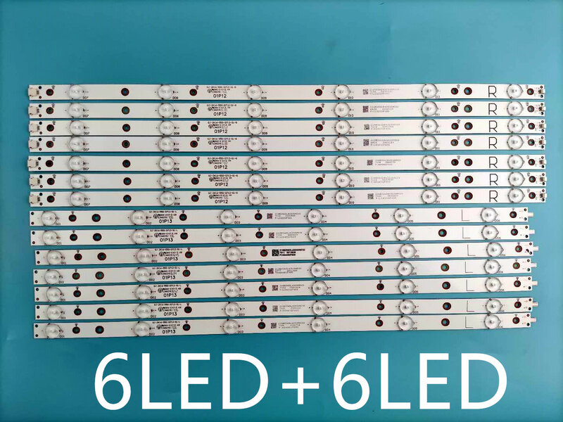 14 PCS/zestaw listwa oświetleniowa LED dla AOC LE55U7970 KDL-55W650D GJ-2K16-550-D712-S1-L R TPT550F2 FHBN20.K 01 p13 01 p12 01 n30 01 n29