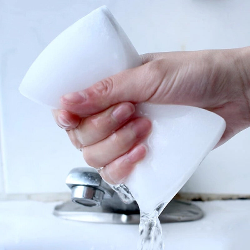 100/56 Uds./lote esponja de melamina limpiador mágico para limpieza de cocina y baño Nano esponja lavavajillas de silicona