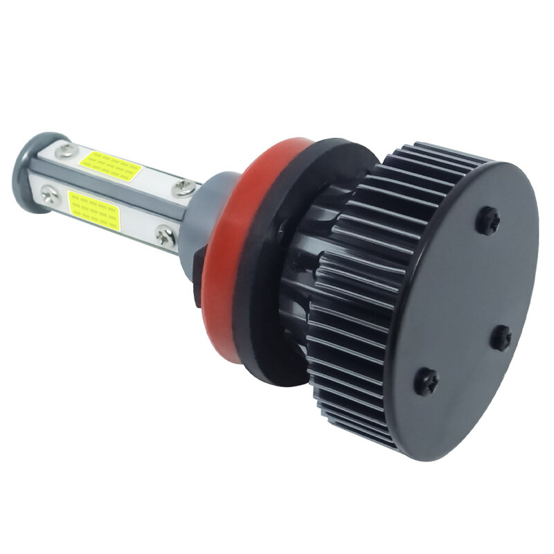 Mini luz antiniebla automática para coche, bombilla LED de 12V, 80W, 16000LM, 4 lados, H7, H8, H9, H11, H4, 880, 9005, 9006, 6500K, 2 uds.