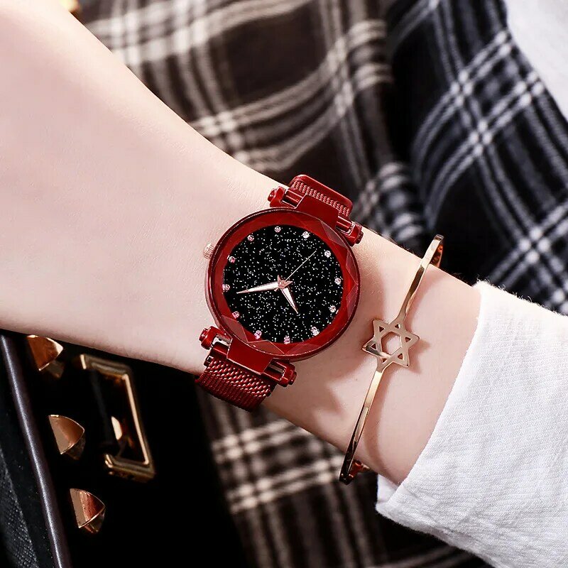 2019 Vrouwen Horloges Magnetische Sterrenhemel Vrouwelijke Klok Quartz Horloge Fashion Dames Polshorloge Reloj Mujer Relogio Feminino