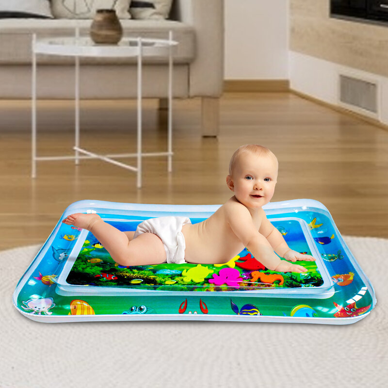 Summer Iatable Water Mat For Babies Safety Cartoon Crawling Cushion Ice Infant Early Learning Education For Baby Play Toys