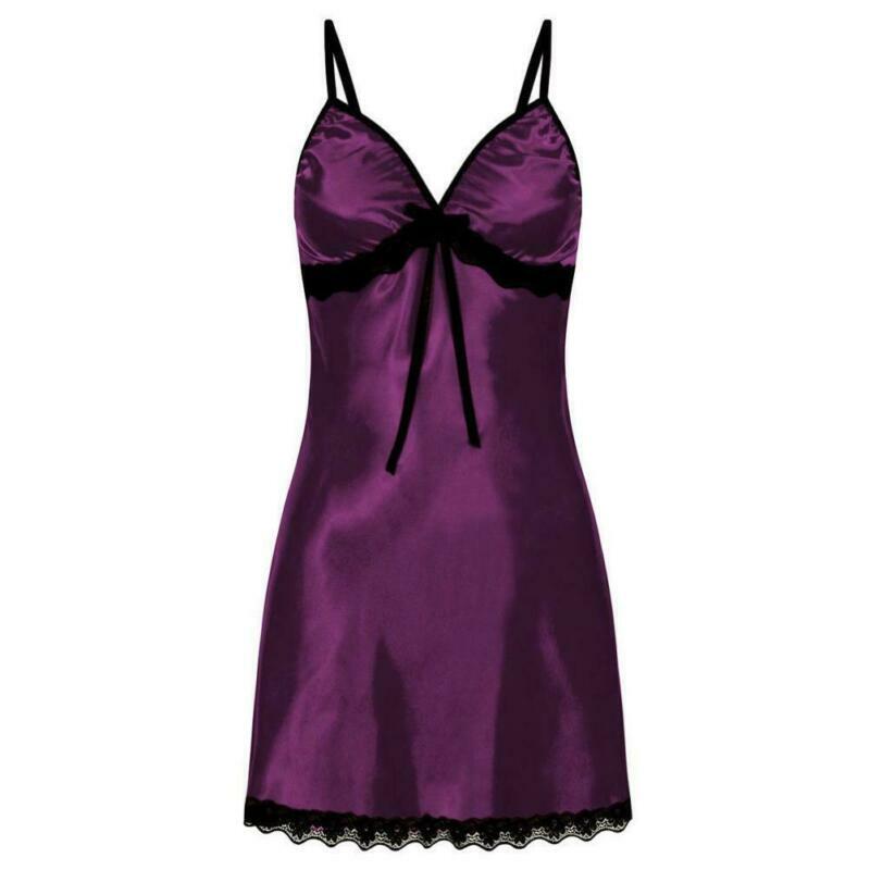 Frauen Sexy Nachtwäsche Spitze Silk Satin Nacht Kleid Ärmellose Nachthemden V-ausschnitt Nachthemd Plus Größe Nachtwäsche