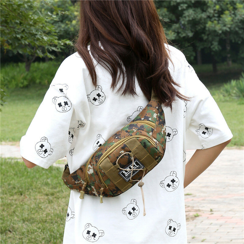 YoReAi – sac à ceinture de Camouflage pour hommes et femmes, sac banane de taille décontracté, sac de poitrine de voyage, petits sacs à bandoulière pour garçons