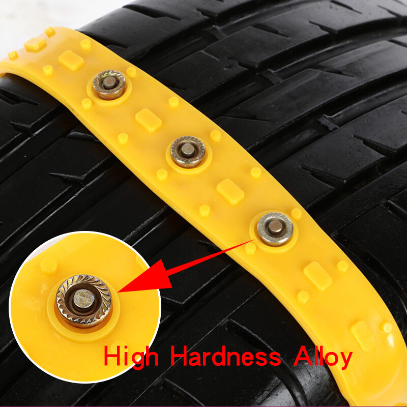 2020 TPU Auto Tire Snow Chains cintura Anti-salto guida sicura per neve Ice Sand Muddy Offroad per la maggior parte delle Auto SUV VAN Wheel