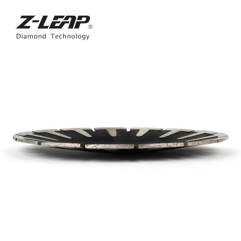 Z-LEAP 7Inch Diamond Concave Cutting Disc Circular Saw Diammond Saw Blade T Protection Segment Granite Marble Stone Cutting Tool