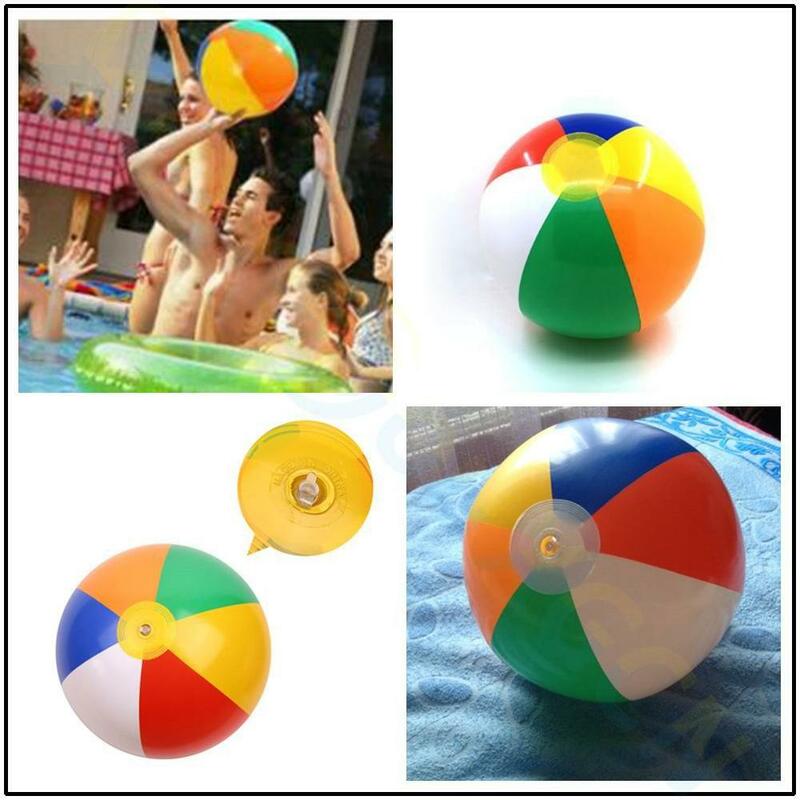 Pelota de playa inflable de Color arcoíris para niños, juguete educativo para piscina de agua al aire libre, cumpleaños, Año Nuevo, navidad, Halloween