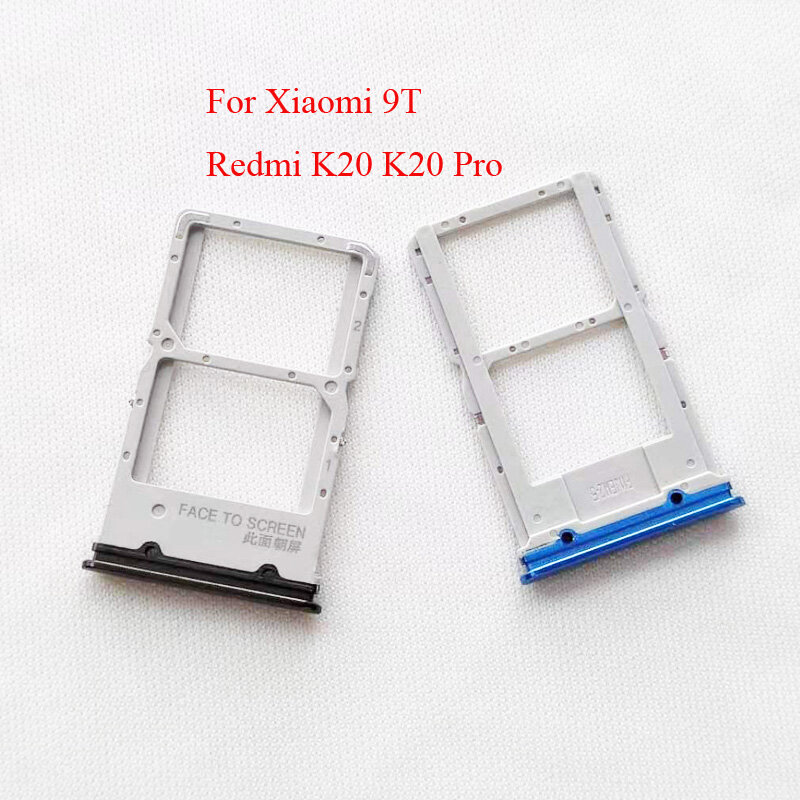 10 Cái/lốc Cho Redmi K20 K20 Pro Khay Sim + Thẻ Nhớ Micro SD Adapter Ổ Cắm Khe Cắm Giá Đỡ Dành Cho Xiaomi 9T