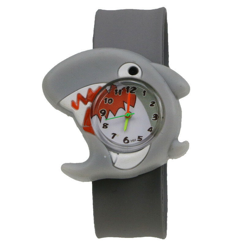 ยอดนิยม Shark Shape กีฬาควอตซ์นาฬิกา Flap ไม่มีสายคล้องคอเด็กหญิงเด็กนาฬิกาเด็กคริสต์มาสของขวัญนาฬิกา
