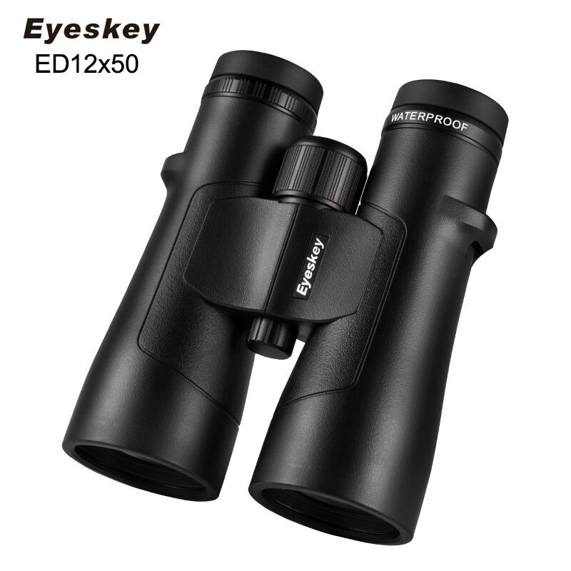 Eyeskey 12x50 IPX8 binocolo impermeabile ED Glass super-multi rivestimento rivestito in fase Bak4 prisma ottica telescopio ad alta potenza