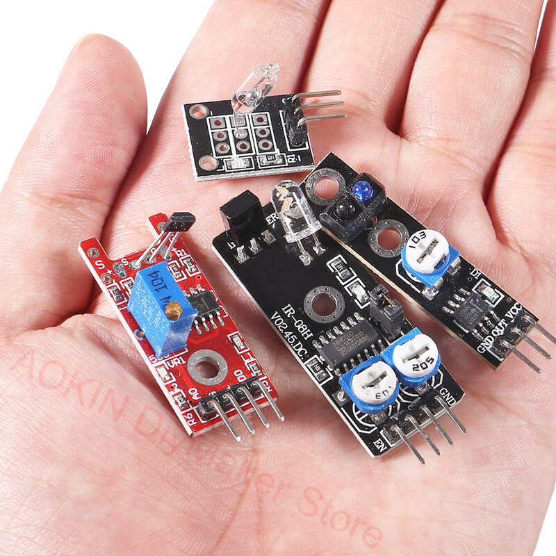 Módulo de sensores 37 en 1, proyectos de robots, Kit Starte para Arduino, Raspberry Pi, mejor que 37 en 1, utilizado para DIY UNO R3 MEGA2560