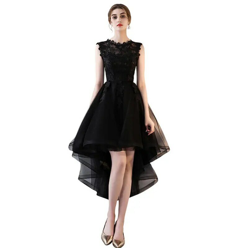 ジ96-小さな黒いレースのドレス,ハイウエスト,低,パーティー,結婚式,パーティー,イベント用