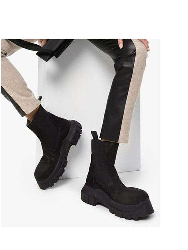 Ботинки Tick мужские в стиле милитари, уличные зимние кожаные сапоги, повседневная обувь