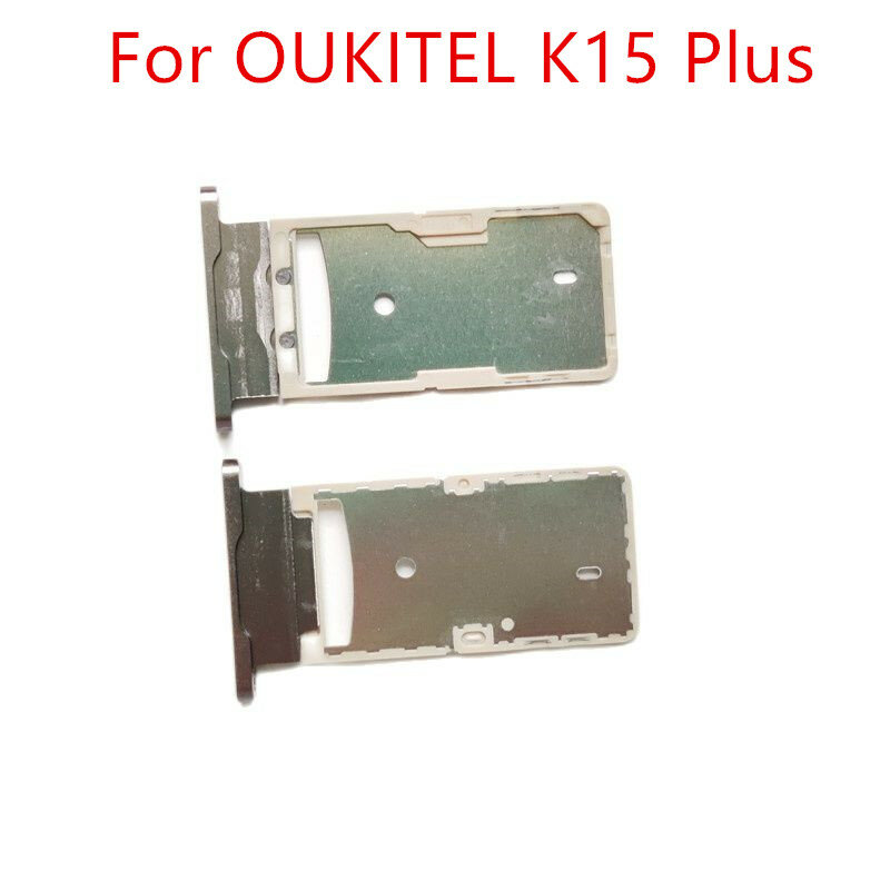Novo original para oukitel k15 plus 6.52 "telefone celular titular do cartão sim bandeja slot peça de substituição