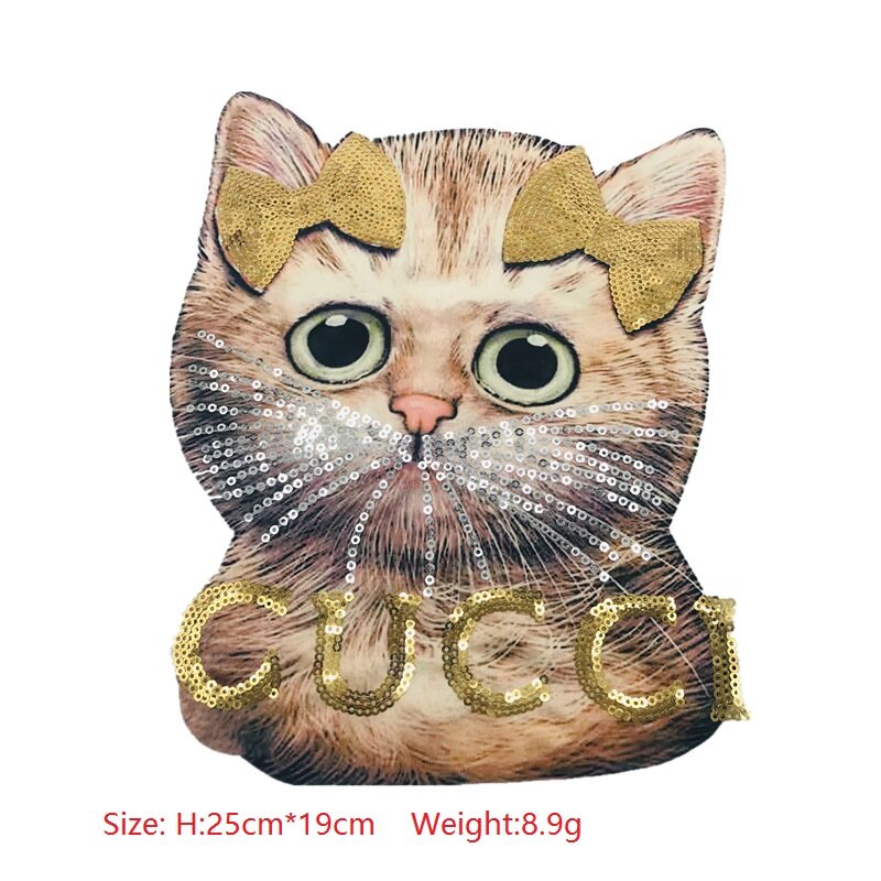 Embroidery digital printing cloth stickers sequin cartoon sequin cloth stickers DIY children's clothing decoration accessories