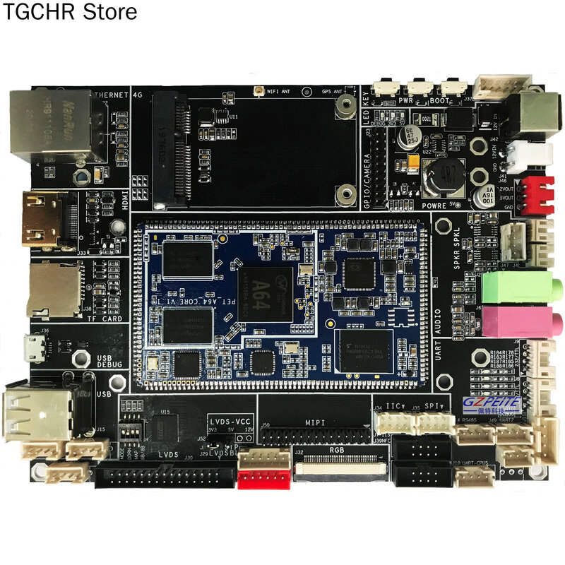 A64 Advertising Machine Industrial Control Digital Sign Merchant Display Arm Motherboard Android Qt Development Board Core Board