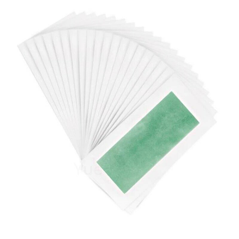 9*18cm 50 Sheets Professional Double Sided Wax Paper Hair Removal Wax Strips depilation For Bikini Leg Body Face Wholesale 20#