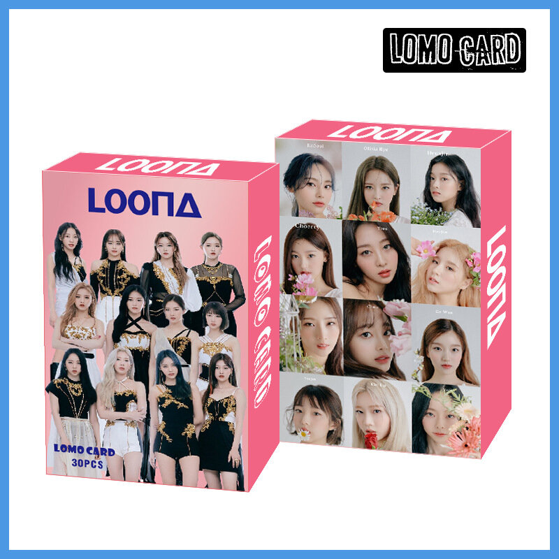 30 개/대 Kpop LOONA Lomo 카드 고품질 HD 사진 앨범 카드