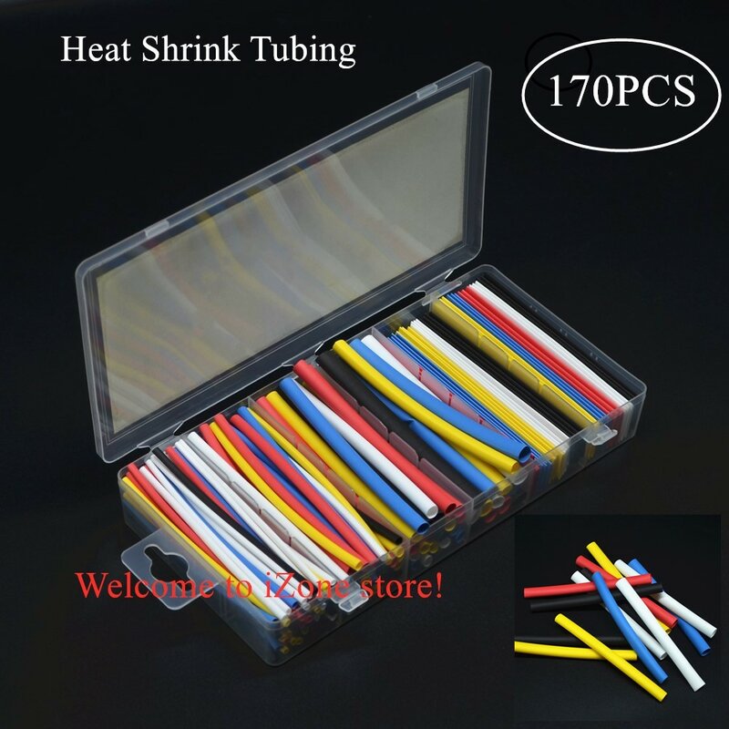 Wire Terminal  Connector  Kit  Solder Seal Heat Shrink Tubing with Adhesive Glue Waterproof  Butt Automotive Insulated Terminals