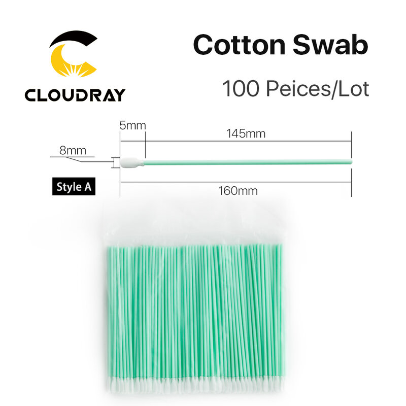 Cloudray 100ピース/ロットサイズ70ミリメートル100ミリメートル160ミリメートル121ミリメートル不織布綿棒防塵クリーンフォーカスレンズと保護windows