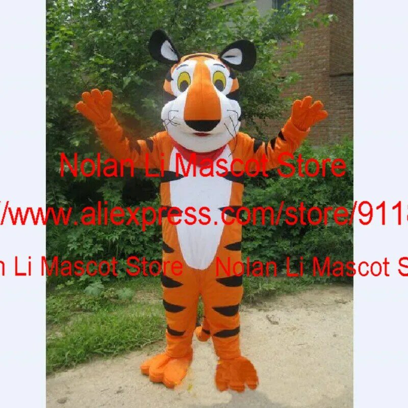 High Quality EVA Material Helmet Tiger Mascot Costume Unisex Cartoon Suit Cosplay Makeup Birthday Party Holiday Gift 407