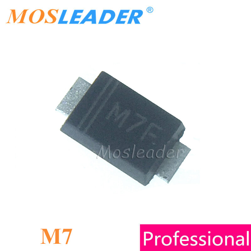 Mosleader FR107 RS1M 1N4007F 1N4007 M7 SMAF 3000 قطعة أرق من SMA 1A 1KV 1000V الصينية عالية الجودة