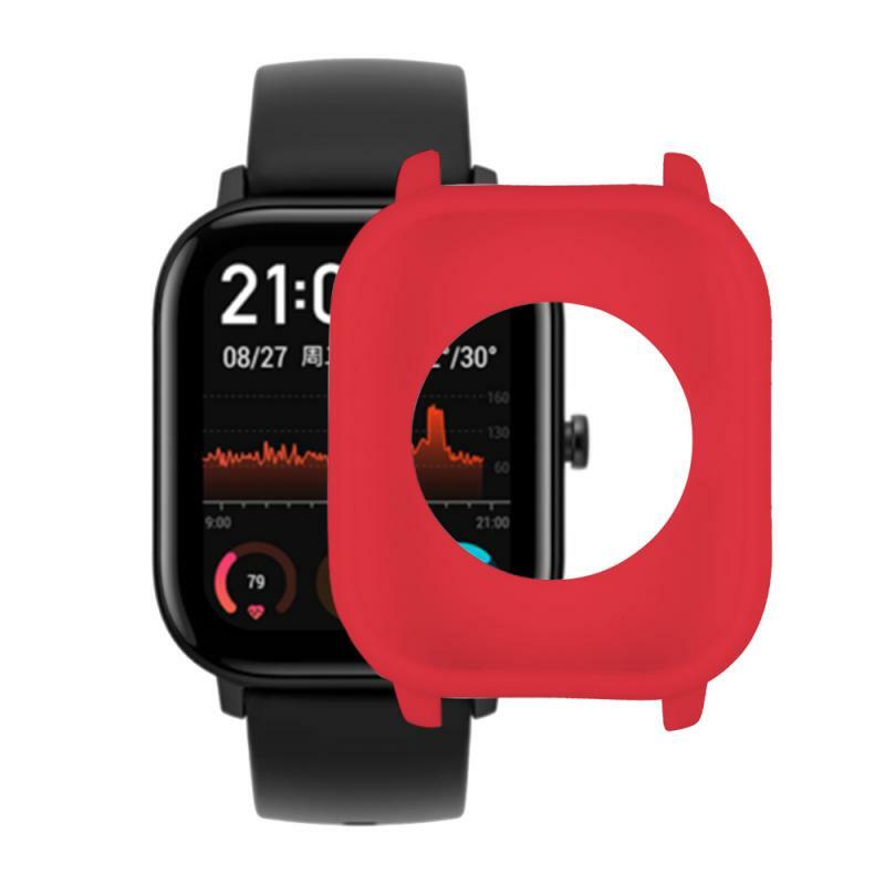 Pokrowiec ochronny na pasek zegarka lekki, wysokiej jakości Design na zegarek Xiaomi Huami Amazfit GTS miękkie silikonowe etui