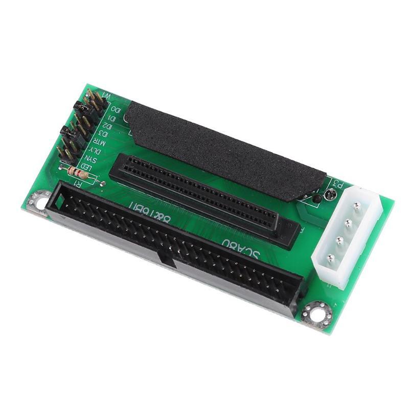 SCSI SCA 80Pin to 68Pin to 50Pin IDE Hard Disk Adapter Converter Card Board 68 IDE 50 Hard Disk Adapter Converter Module Board