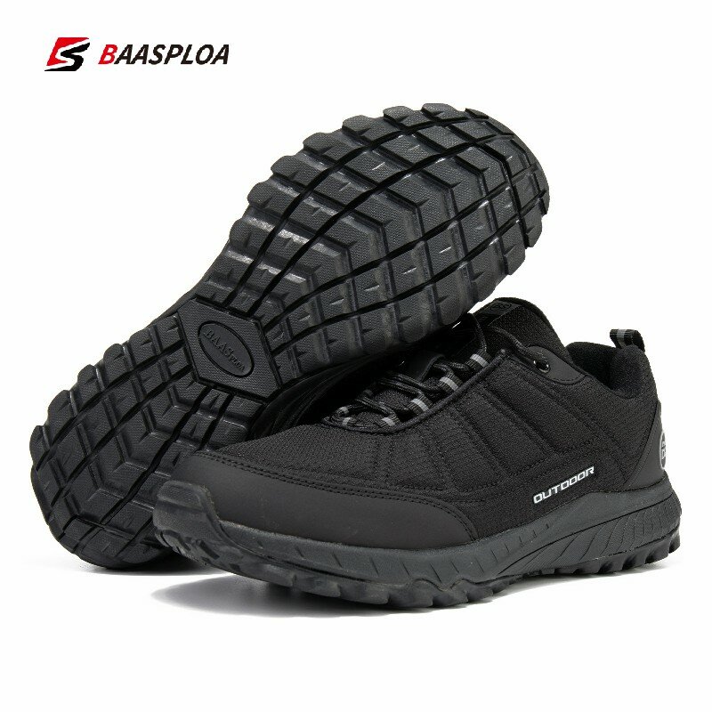 Мужские походные туфли Baasploa 2023, нескользящая износостойкая Уличная обувь для путешествий, модные водонепроницаемые теплые кроссовки, обувь для скалолазания