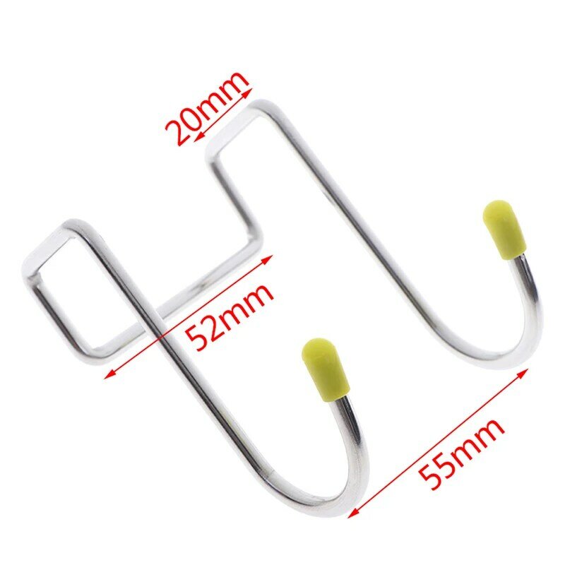 1pc Stainless Steel Double S Shape Storage Hook for Bathroom Kitchen Wall Hook
