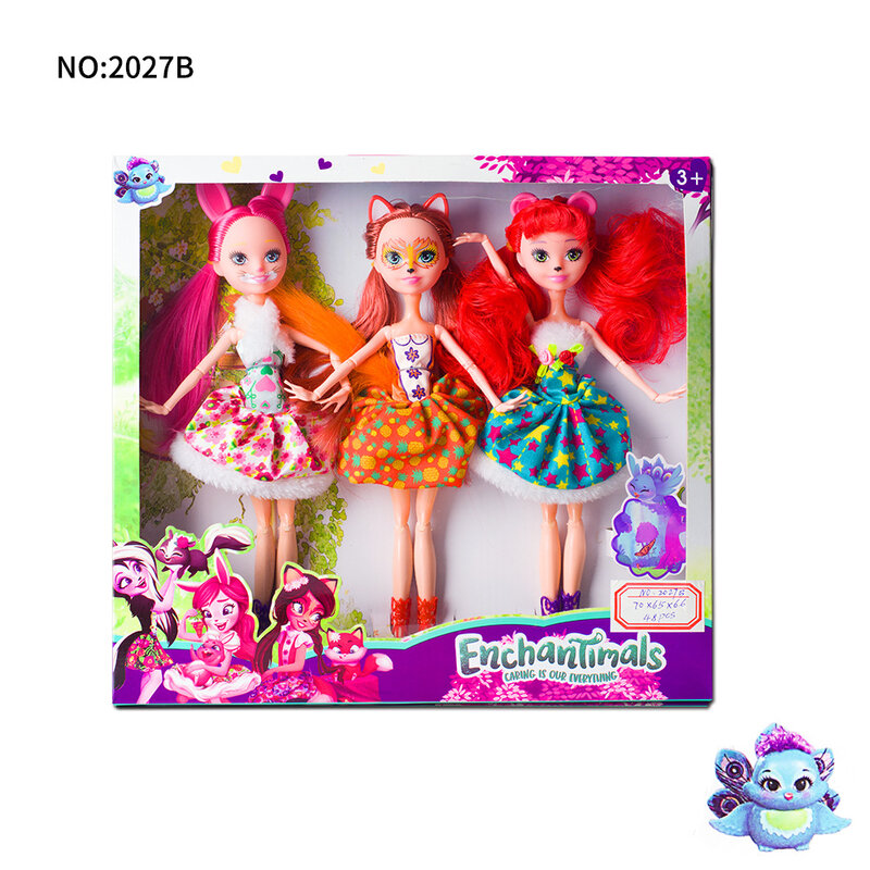 Muñeca Enchantimals con articulaciones de 27cm, juguete para niña, colección limitada, modelo de Anime, muñeca pupé para niñas, regalos