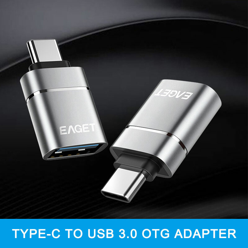 EAGET USB C 어댑터 유형 C-USB 3.0 어댑터 Thunderbolt 3 Type-C 어댑터 Macbook pro Air 용 OTG 케이블 Samsung S10 S9 USB OTG